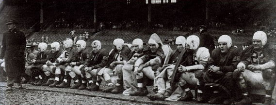 Browns sideline in championship ame.